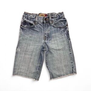Old Navy Boys Distressed Denim Shorts Size 6 Adj Waist
